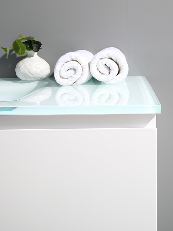 Ensemble de meuble de salle de bain suspendu blanc 120 cm, cuve unique