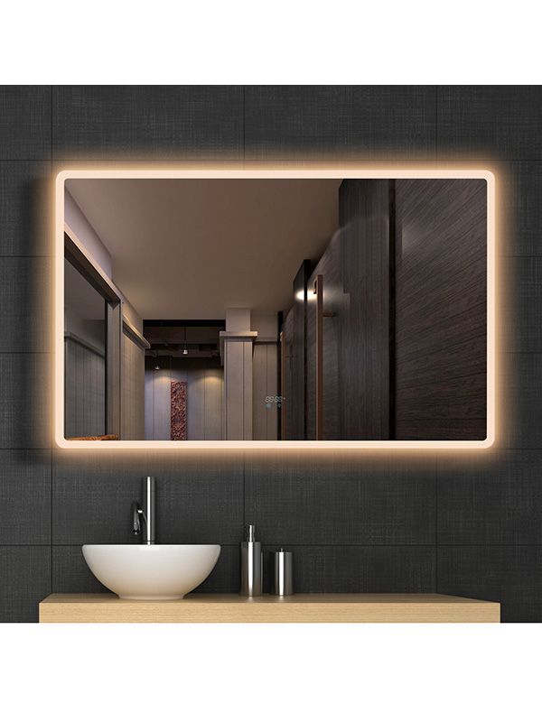 Miroir de salle de bain LED moderne de 100 cm avec lumière