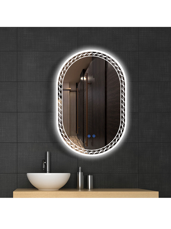 Miroir de salle de bain LED Smart control 60 cm avec lumière