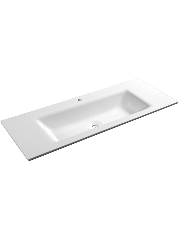 120cm Pure White Phoenix stone Vasques simples Lavabos de salle de bain