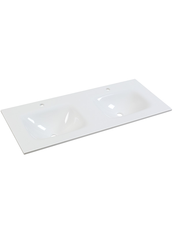 120cm Pure White Phoenix stone Double vasques Lavabos de salle de bain