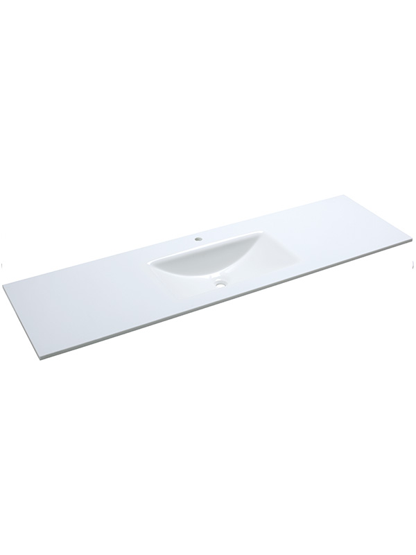 185cm Pure White Phoenix stone Vasques simples Lavabos de salle de bain