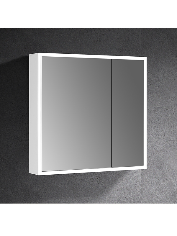 Miroir moderne de salle de bains d'hôtel éclairé par LED de taux IP44 de cabinet de miroir